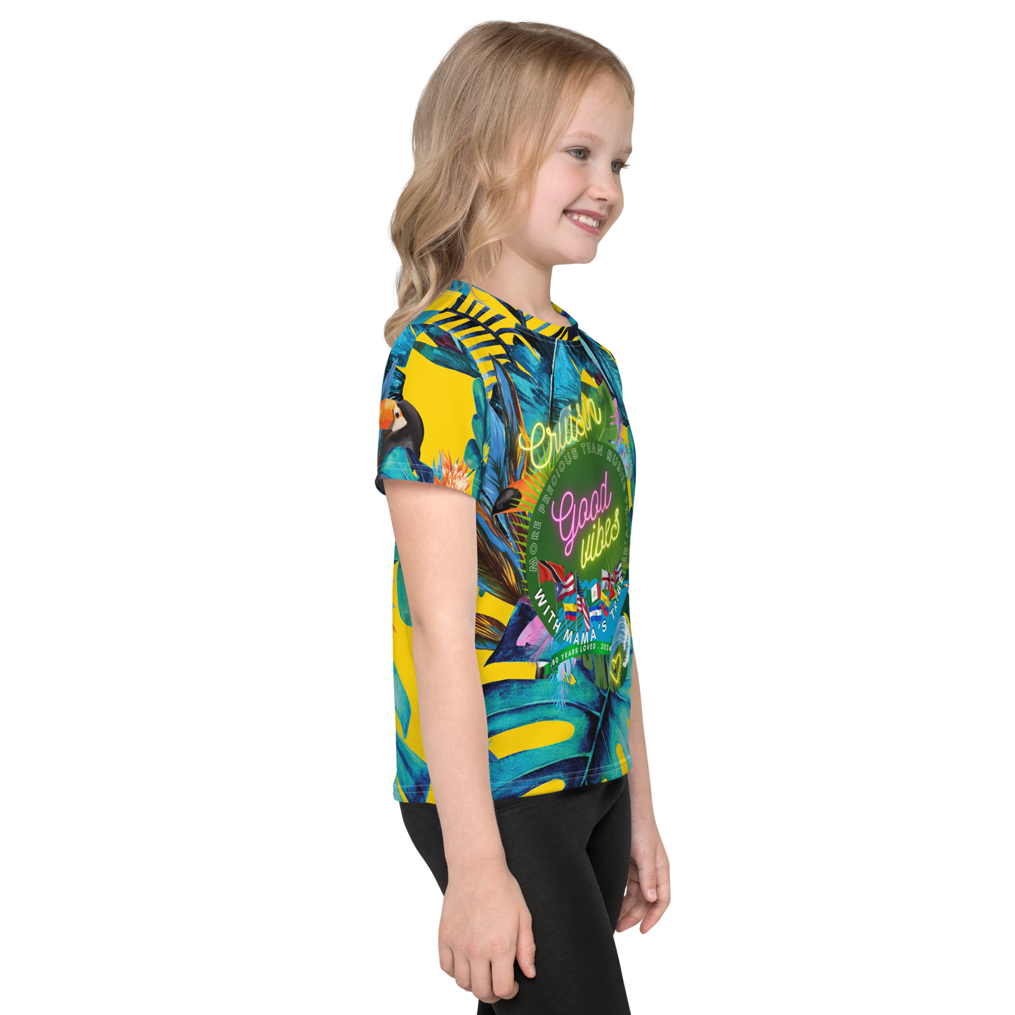 CRUISE Kids crew neck t-shirt Tropical