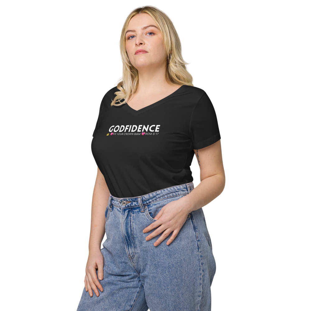 V neck Godfidence T