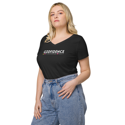 V neck Godfidence T